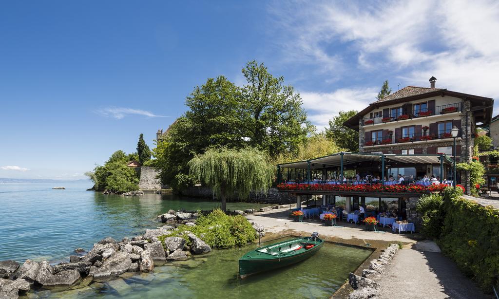 Hotel Restaurant Du Port Yvoire Bagian luar foto